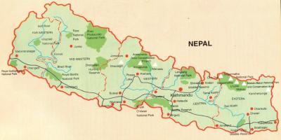 Непал туристичка карта слободни