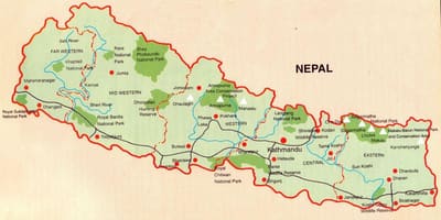 Карта на непал железничката butwal