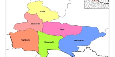 Карта на rupandehi непал
